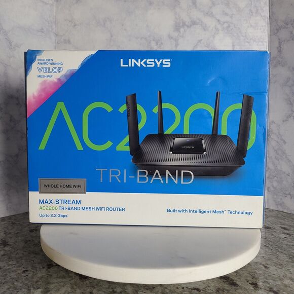 Linksys MR8300 Tri-Band Mesh AC2000 Wi-Fi Router - Black - Picture 2 of 7